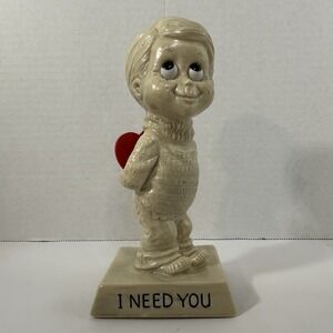Vintage‎ 1971 Russ Wallace Berries Figure I NEED YOU Tan with Red Heart